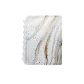 Stylish A5 Note MB notebook with marble pattern and gold lettering for note-taking
